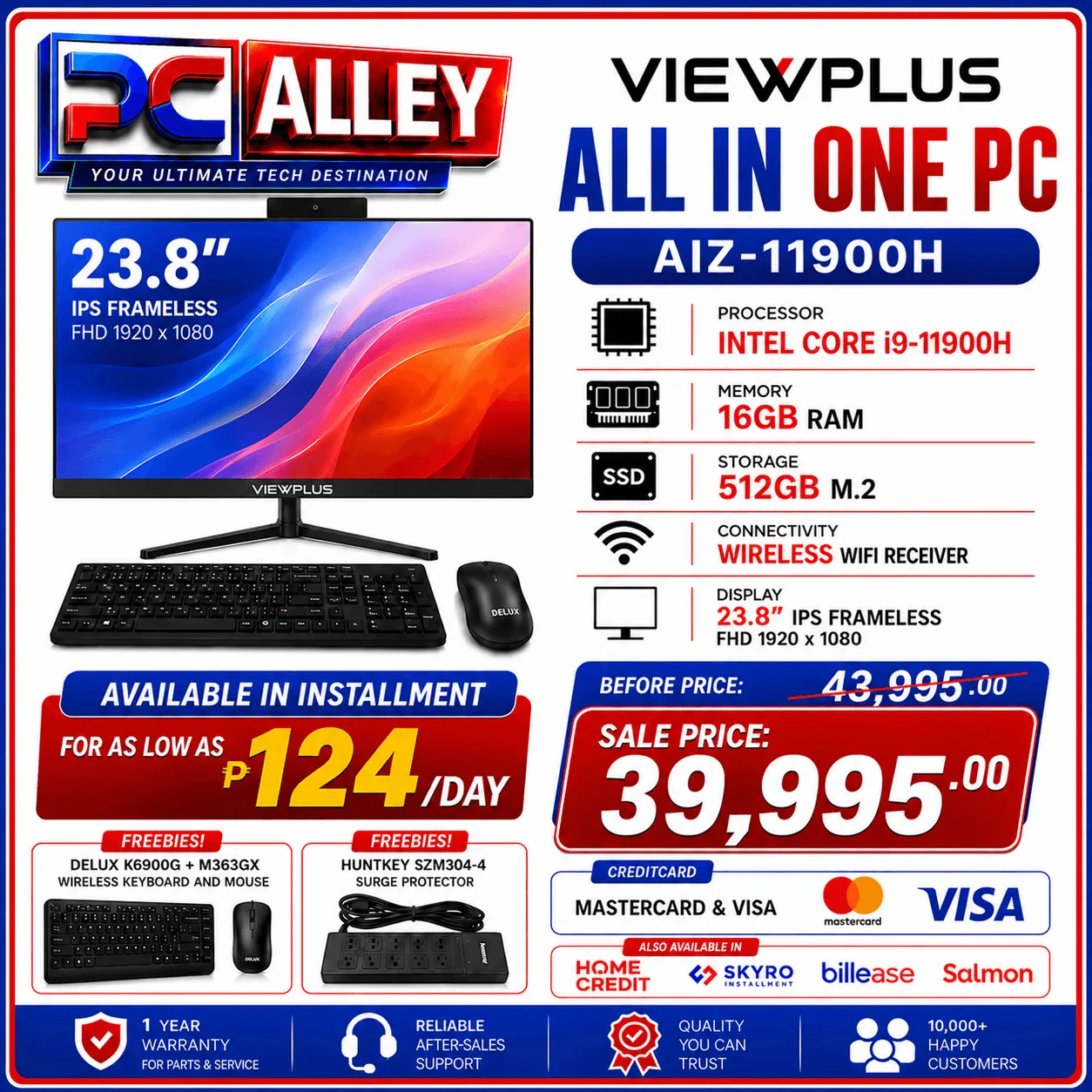VIEWPLUS AIZ-11900H Core i9 All-in-One PC