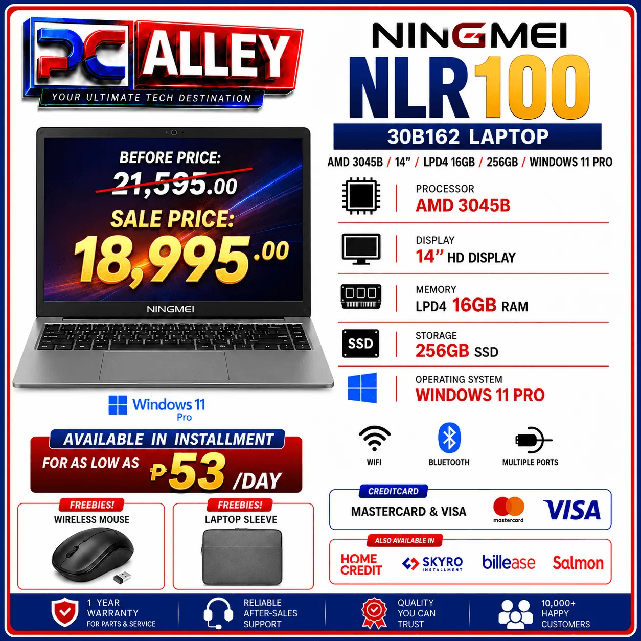 Ningmei NLR100 30B162 Laptop AMD 3045B